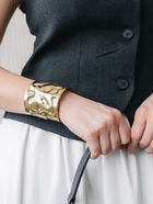 Браслет металл «Манжета» с выемками, цвет золото - Фото 2