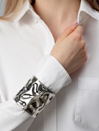 Браслет манжета «Жидкий металл», металл, цвет серебро - Фото 5