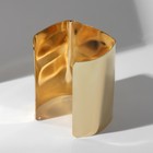 Браслет металл «Манжета» с прогибом, цвет золото - Фото 2