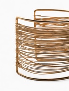 Браслет манжета «Нити», металл, цвет золото - Фото 3