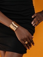 Браслет манжета «Нити», металл, цвет золото - Фото 4