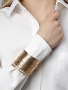 Браслет манжета «Нити», d=6 см, металл, цвет золото - Фото 2