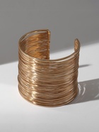 Браслет манжета «Нити», металл, цвет золото - Фото 6