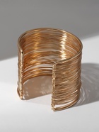 Браслет манжета «Нити», металл, цвет золото - Фото 7