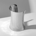 Браслет «Манжета» конус, цвет серебро - Фото 2