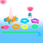 Каталка-пирамидка «Пингвин», 6 колец - Фото 7