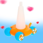 Каталка-пирамидка «Пингвин», 6 колец - Фото 8