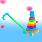 Каталка-пирамидка «Пингвин», 6 колец - Фото 9