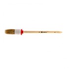 Кисть круглая MTX 82074, натуральная щетина, деревянная ручка, 25 мм, № 4 - фото 297176638
