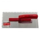 Гладилка Matrix 86781, нержавеющая сталь, пластмассовая ручка, зуб 6х6 мм, 280х130 мм - Фото 2