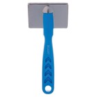 Пуходёрка DeLIGHT металлическая, с пластиковой ручкой, малая, синяя - Фото 2