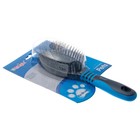 Щетка DeLIGHT массажная, cредняя, металические зубья, чёрно-син - Фото 6