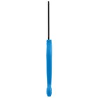 Расчёска DeLIGHT антистатик, 58 зубьев 18 мм, пластиковая ручка, чёрно-синяя - Фото 2