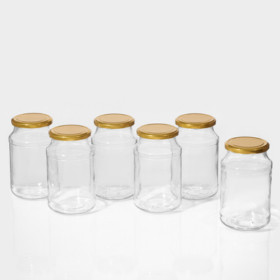 Набор стеклянных банок с крышкой для консервации, ТО-82 мм, 0,9 л, 6 шт