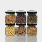 Набор стеклянных банок с крышкой для консервации, ТО-66 мм, 250 мл, для свечей, 6 шт. - Фото 6