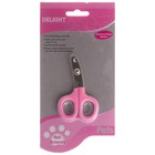 Когтерез-ножницы DeLIGHT ROSE для кошек, малый, прямой, розовый - Фото 3