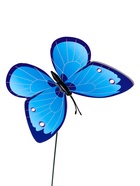 Штекер «Бабочка Бербер», 14.5×10.5 см/25 см, набор 12 шт., МИКС  (артикул 10245561)  большой выбор товаров оптом и в розницу по низким ценам с доставкой