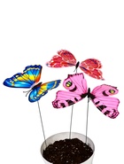 Штекер «Бабочка Альпина», 21×22 см/42 см, набор 4 шт., МИКС  (артикул 10245563)  большой выбор товаров оптом и в розницу по низким ценам с доставкой