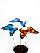 Штекер «Бабочка Альпина», 21×22 см/42 см, набор 4 шт., МИКС  (артикул 10245563)  большой выбор товаров оптом и в розницу по низким ценам с доставкой