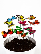 Штекер «Бабочка Эдита», 5×7 см/25 см, набор 10 шт., МИКС  (артикул 10245566)  большой выбор товаров оптом и в розницу по низким ценам с доставкой