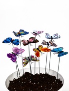 Штекер «Бабочка Винсетти», 6×7 см/25 см, набор 10 шт., МИКС - фото 67926407