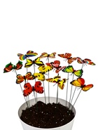 Штекер «Бабочка Атрис», 7×7 см/30 см, набор 15 шт., МИКС, Greengo  (артикул 10245568)  большой выбор товаров оптом и в розницу по низким ценам с доставкой