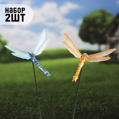 Штекер «Стрекозка Молли», 40 см, набор 2 шт., МИКС