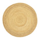 Ковёр из джута круглый базовый Ethnic, размер 90 см - Фото 1