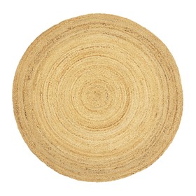 Ковёр из джута круглый базовый Ethnic, размер 90 см