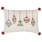 Подушка декоративная с вышивкой Christmas decorations New year Essential, размер 30х45 см - Фото 1