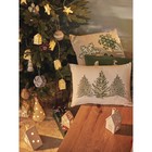 Подушка декоративная с вышивкой Snow flakes  New year Essential, размер 45х45 см - Фото 4