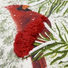 Подушка декоративная с рисунком northern cardinal из коллекции new year essential, 45х45 см   102618 - Фото 5