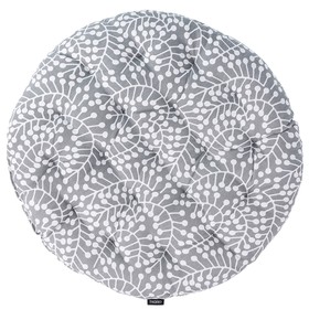 Подушка на стул круглая серого цвета Scandinavian touch, размер 40 см