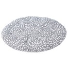 Подушка на стул круглая серого цвета Scandinavian touch, размер 40 см - Фото 2