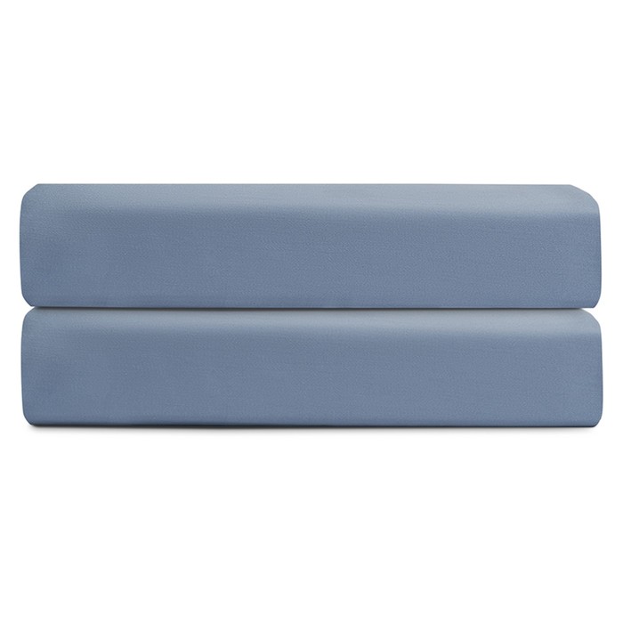 Простыня на резинке Essential, размер 180х200х30 см, цвет джинсово-синий