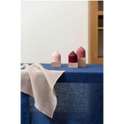 Салфетка сервировочная из стираного льна бежевого цвета Essential, размер 45х45 см - Фото 4