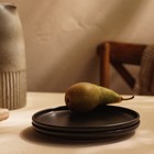 Тарелки SL Home «Дарк», d=18 см, набор 2 шт., фарфор, чёрные - Фото 6