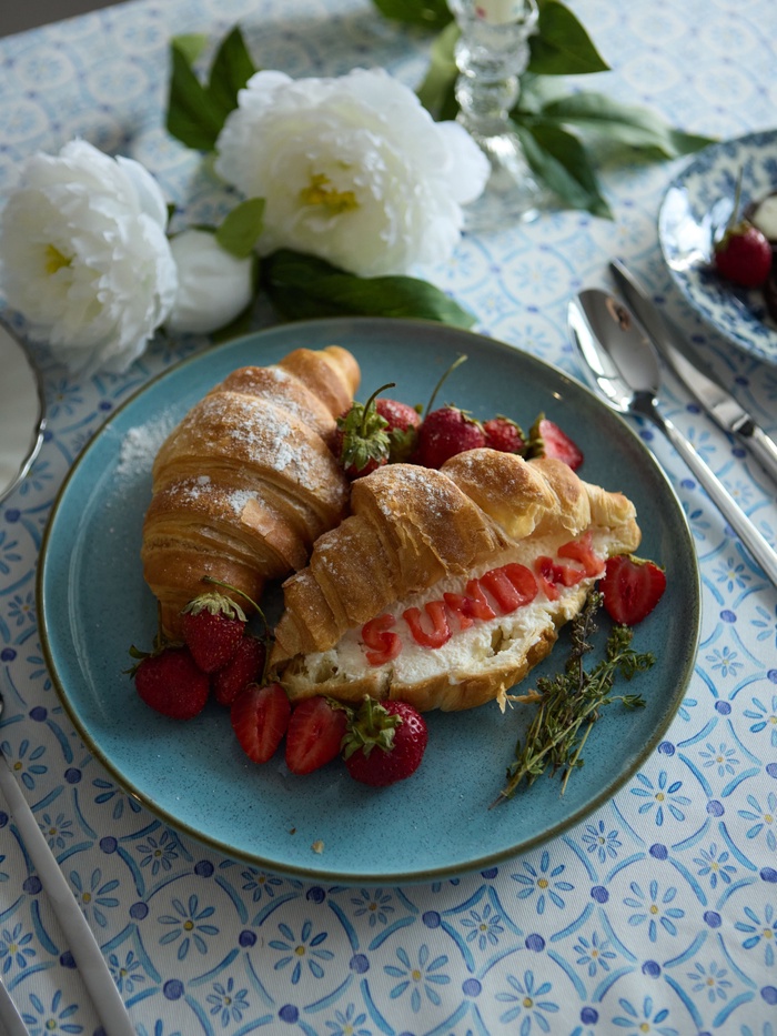 Тарелки SL Home «Аззура», d=25.5 см, набор 2 шт., фарфор, бирюзовые - фото 117477568