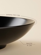 Салатники SL Home «Дарк», 380 мл, d=16.5 см, набор 2 шт., фарфор, чёрные - Фото 3