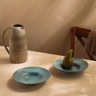 Тарелки для пасты SL Home «Аззура», 160 мл, d=21.8 см, набор 2 шт., фарфор, бирюзовые - Фото 4