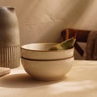 Салатники SL Home «Леггеро», 1.2 л, d=18.5 см, набор 2 шт., фарфор, бежевые - Фото 6