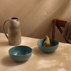 Набор мисок фарфоровых SL Home «Аззура», 1.2 л, d=18.5 см, голубой - Фото 5