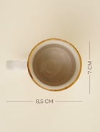 Набор кружек SL Home «Леггеро», 400 мл, набор 2 шт., фарфор, бежевый - Фото 3