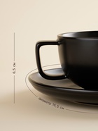 Чайная пара SL Home «Дарк», 300 мл, блюдце d=16.5 см, фарфор, чёрная - Фото 2