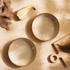 Тарелки глубокие SL Home «Леггеро», 18.5×5 см, набор 2 шт., фарфор, бежевые - Фото 7