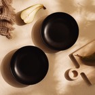 Тарелки глубокие SL Home «Дарк», d=18.5 см, набор 2 шт., фарфор, чёрные - Фото 7