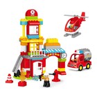 Конструктор «Пожарная станция», 2 варианта сборки, 92 детали, уценка 10265907