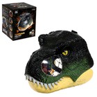 Интерактивный шлем динозавра «Тираннозавр», свет, звук, работает от батареек, уценка - фото 2708344