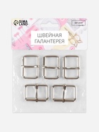 Пряжка проволочная, 3.9×2.7 см, 32 мм, 5 шт., цвет серебряный - Фото 4