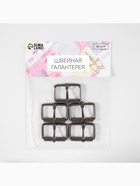 Пряжка проволочная, 3.9×2.7 см, 32 мм, 5 шт., цвет чёрный никель - Фото 5